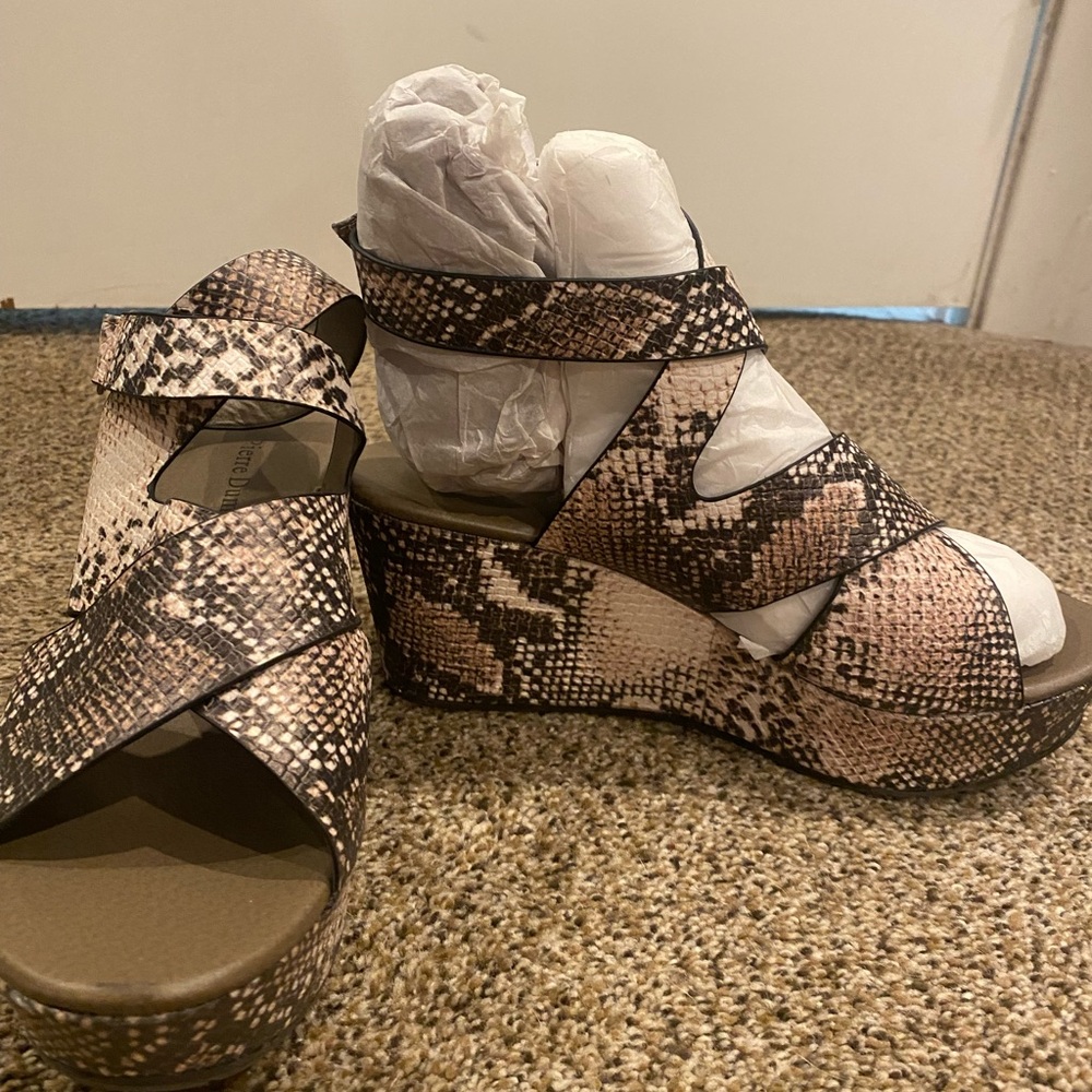 Pierre Dumas snake ankle wrap sandals